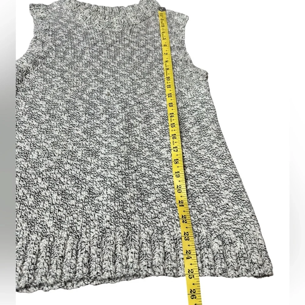 NAADAM Marled Sleeveless Mock Neck Sweater Vest size L